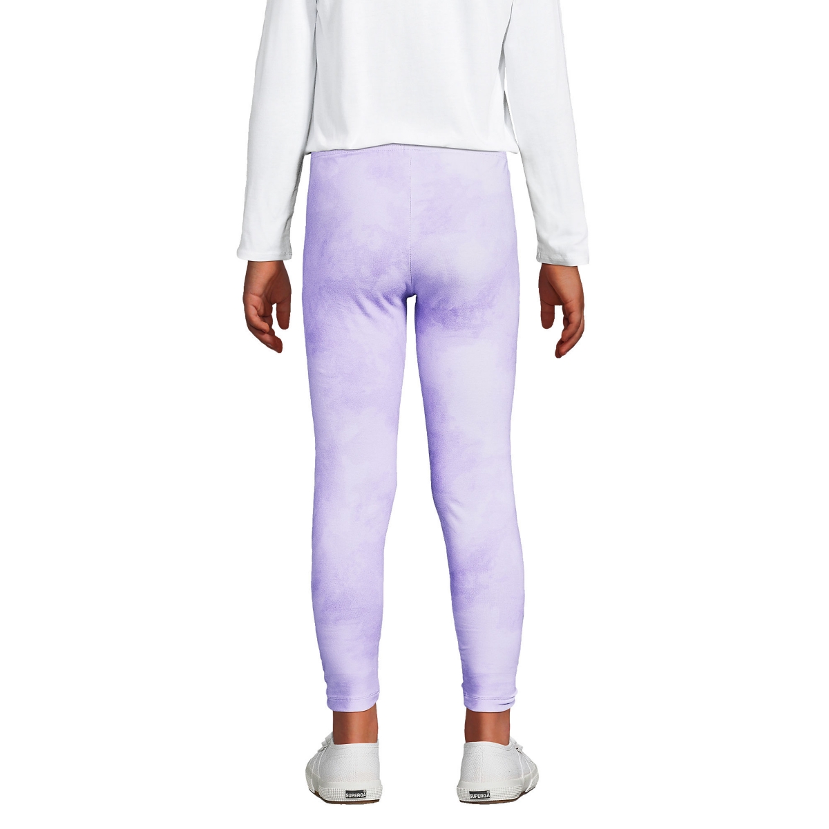 Lands' End Girls School Uniform Tough Cotton Leggings