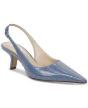 Light blue kitten heel shoes sales