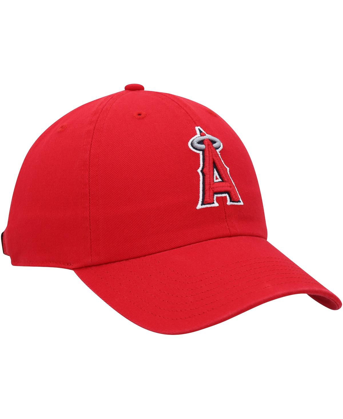Shop 47 Brand Youth Boys And Girls ' Red Los Angeles Angels Clean Up Adjustable Hat