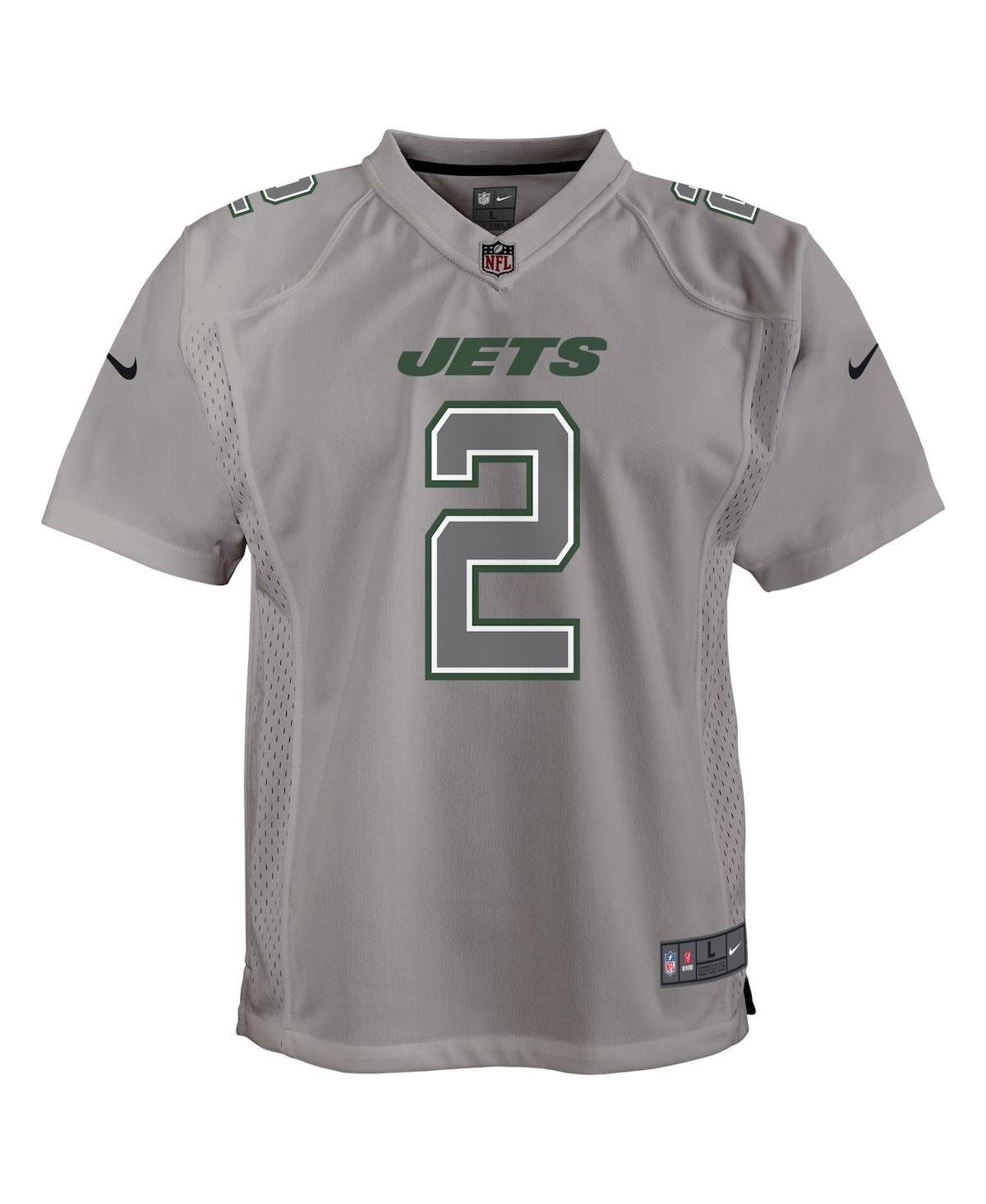 Big Boys Nike Zach WilsonNew York Jets Atmosphere Game Jersey - Gray