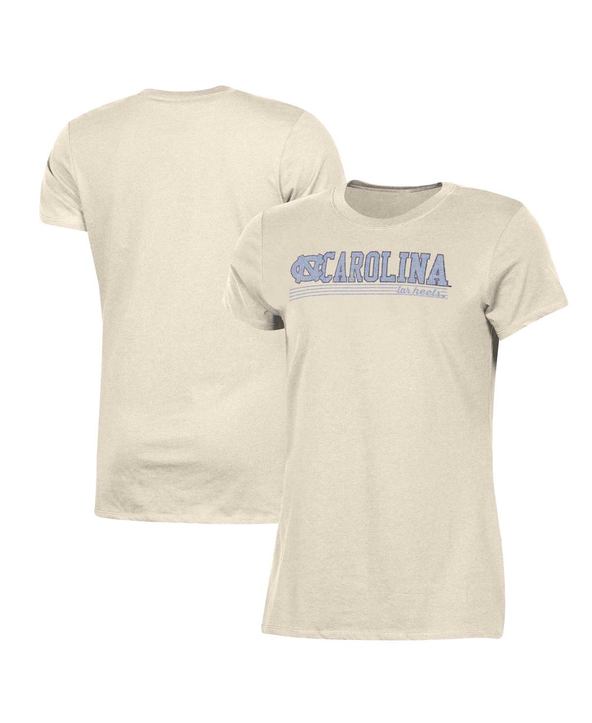 Champion Women's  Cream Distressed North Carolina Tar Heels Classic T-shirt