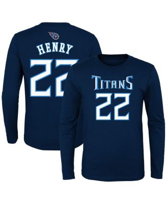 Derrick Henry Tennessee Titans Nike Player Name & Number Long Sleeve T-Shirt  - Navy