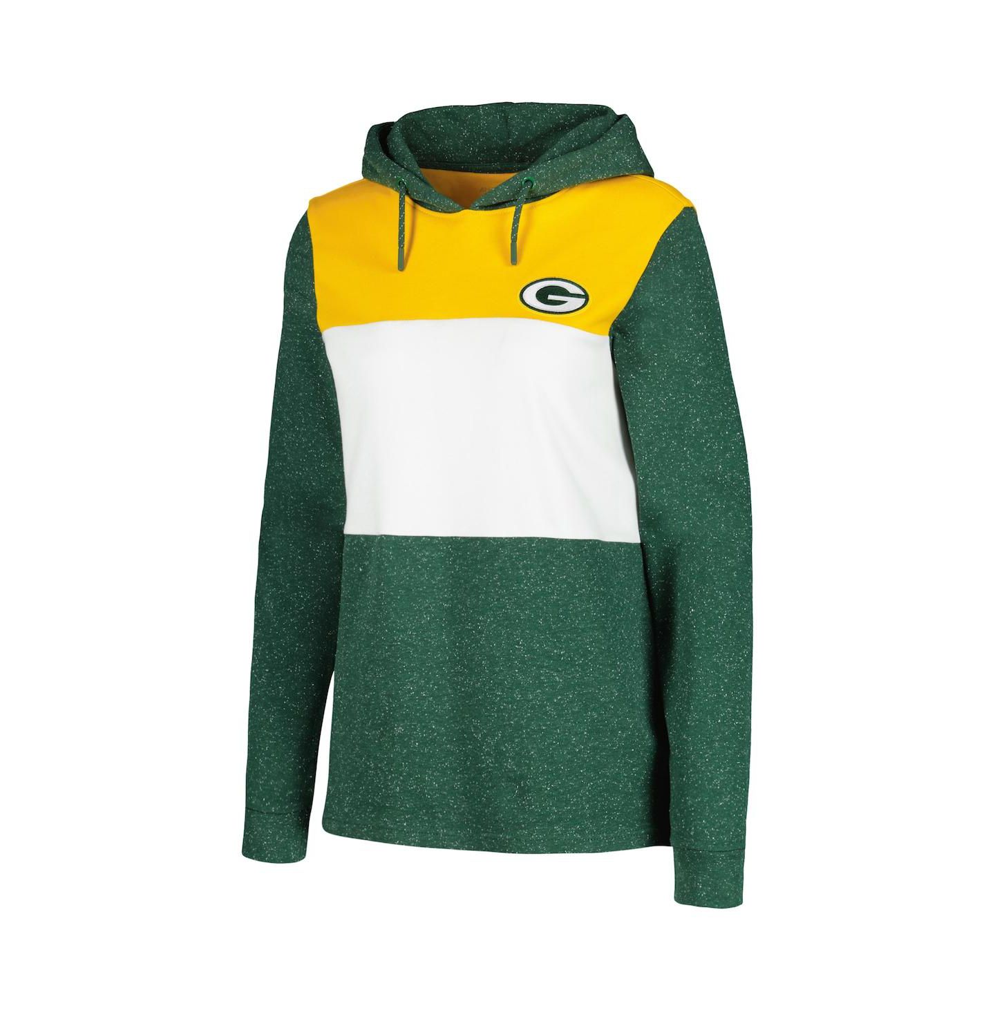 Женское худи Antigua Green Green Bay Packers Wicket Pullover — фото 2