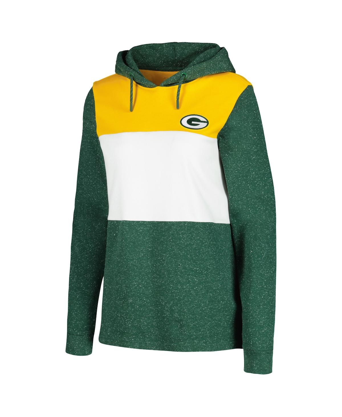 Shop Antigua Women's  Green Green Bay Packers Wicket Pullover Hoodie