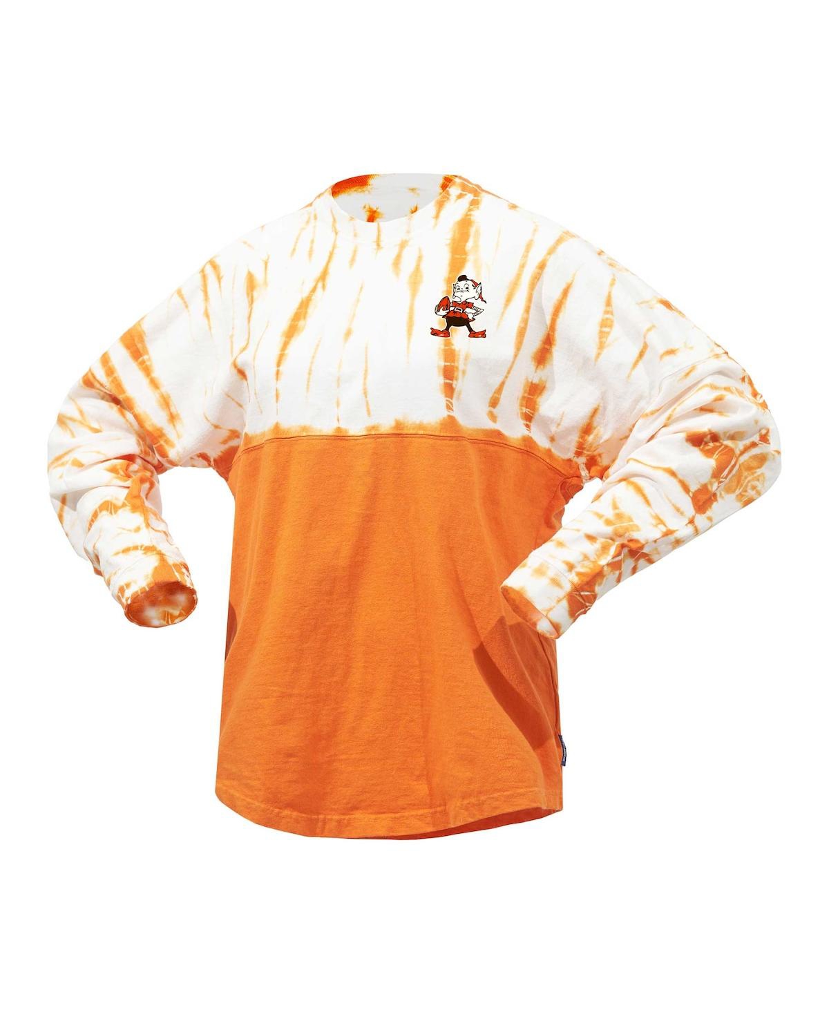 Fanatics Branded Orange Cleveland Browns Vintage Bamboo Spirit Jersey Long Sleeve T-shirt In Orange