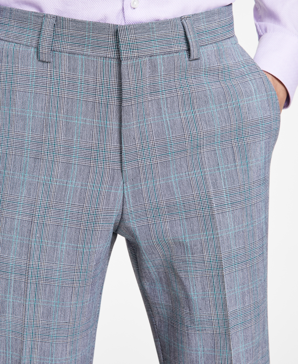 Hugo by Hugo Boss Men's Modern-Fit Plaid Suit Pants