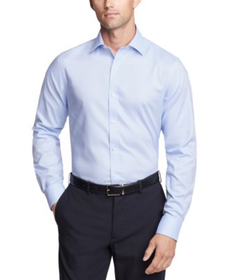Tommy Hilfiger Mens Th Flex Essentials Wrinkle Free Stretch Dress Shirt Regular Slim Fit