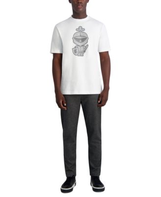 KARL LAGERFELD PARIS Men's Textured Track Pants, Created for Macy's