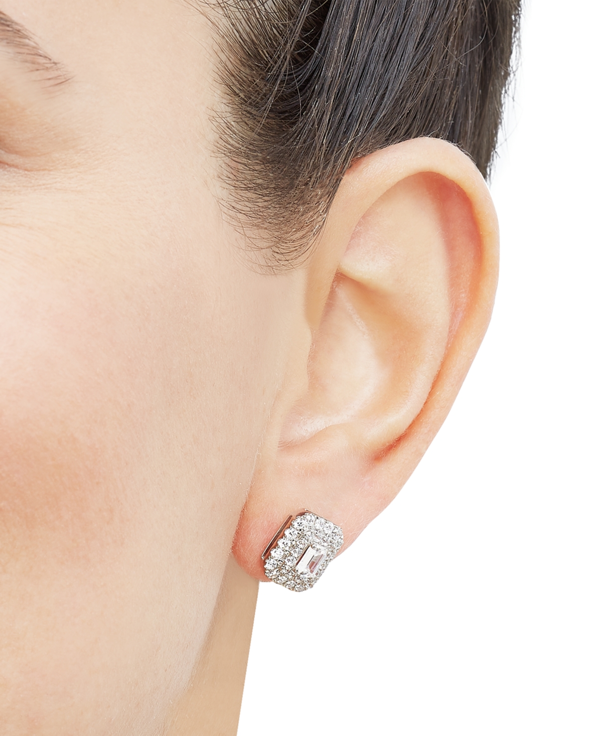 Grown With Love Lab Grown Diamond Square Halo Stud Earrings (1-1/2 Ct. T.w.) In 14k White Gold In White Gold