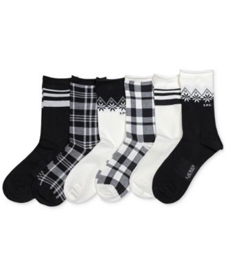 Lauren Ralph Lauren - Women's 6-Pk. Snowflake Holiday Dress Socks