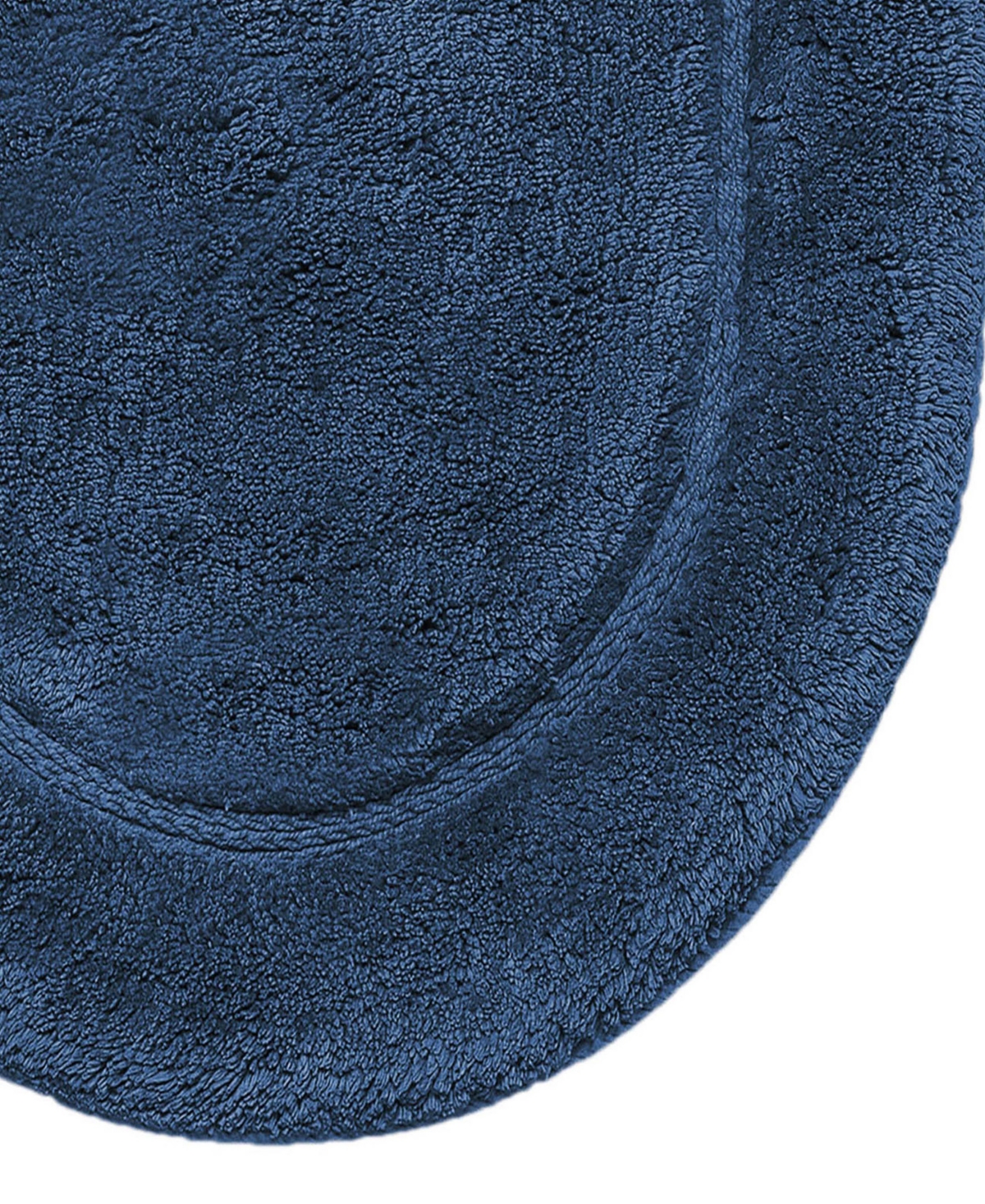Superior Oval Solid Non-Skid Washable Cotton 2-Pc. Bath Rug Set