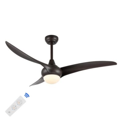Aviator Coastal Retro Iron/Plastic Retro Swirl Integrated LED Ceiling Fan