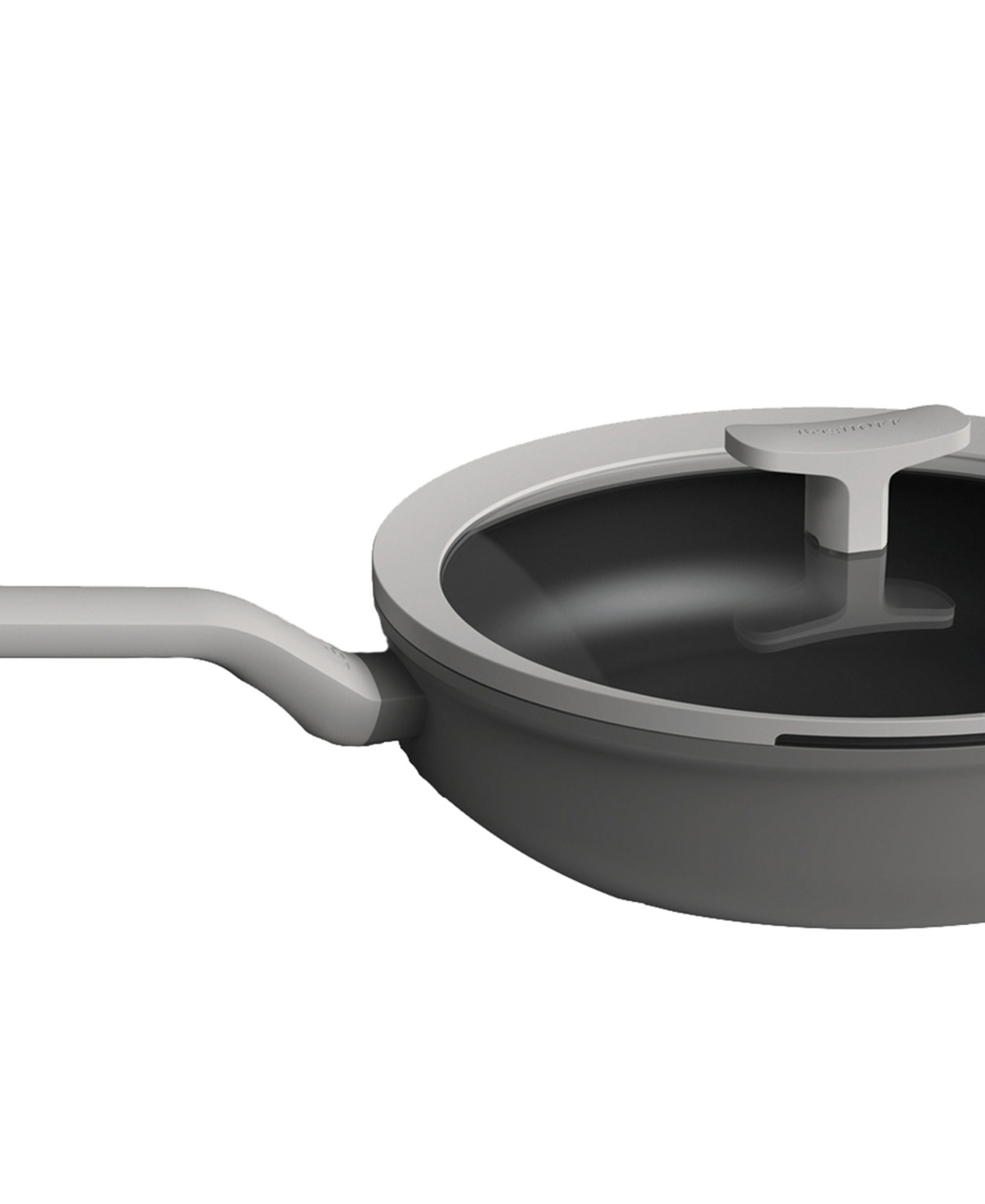 Shop Berghoff Leo Cast Aluminum Non-stick 3.2 Quart Covered Saute Pan In Gray