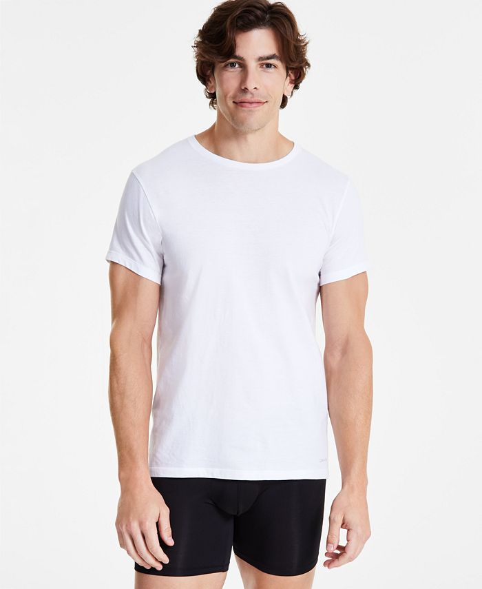 Calvin Klein Men's 5Pk. Cotton Classics Crew Neck Undershirts, Created