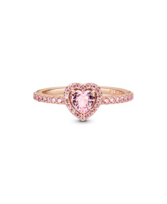 Cubic Zirconia Timeless Sparkling Elevated Heart Ring