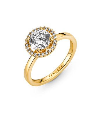 Cubic Zirconia Timeless Sparkling Round Halo Ring