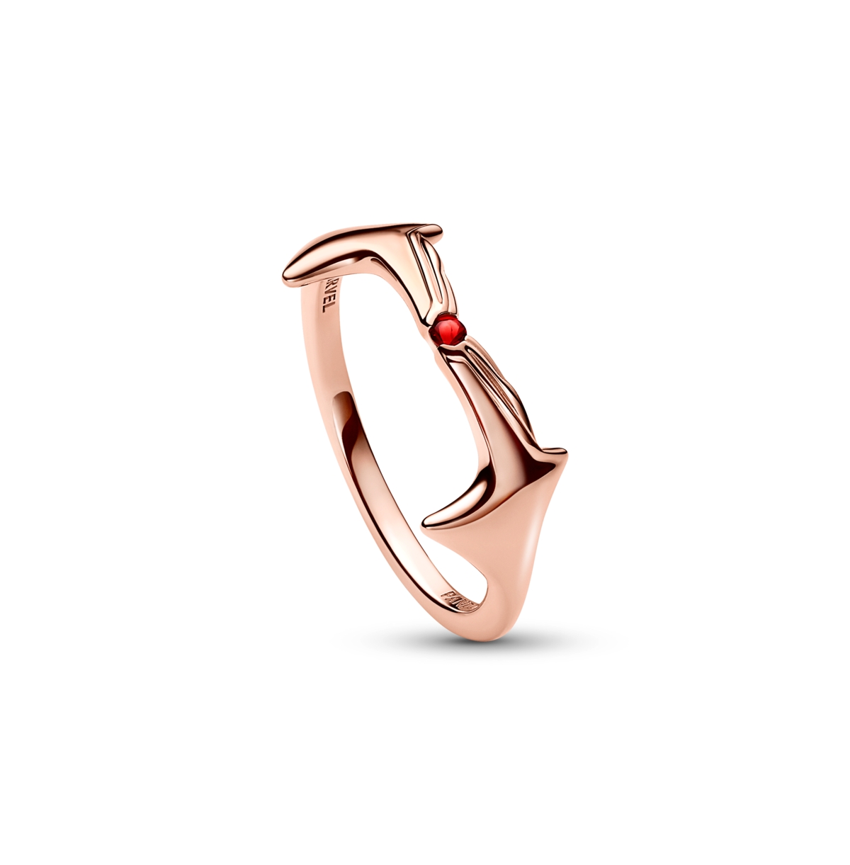 Pandora Crystal Stone X Marvel Scarlet Witch Ring In Rose Gold