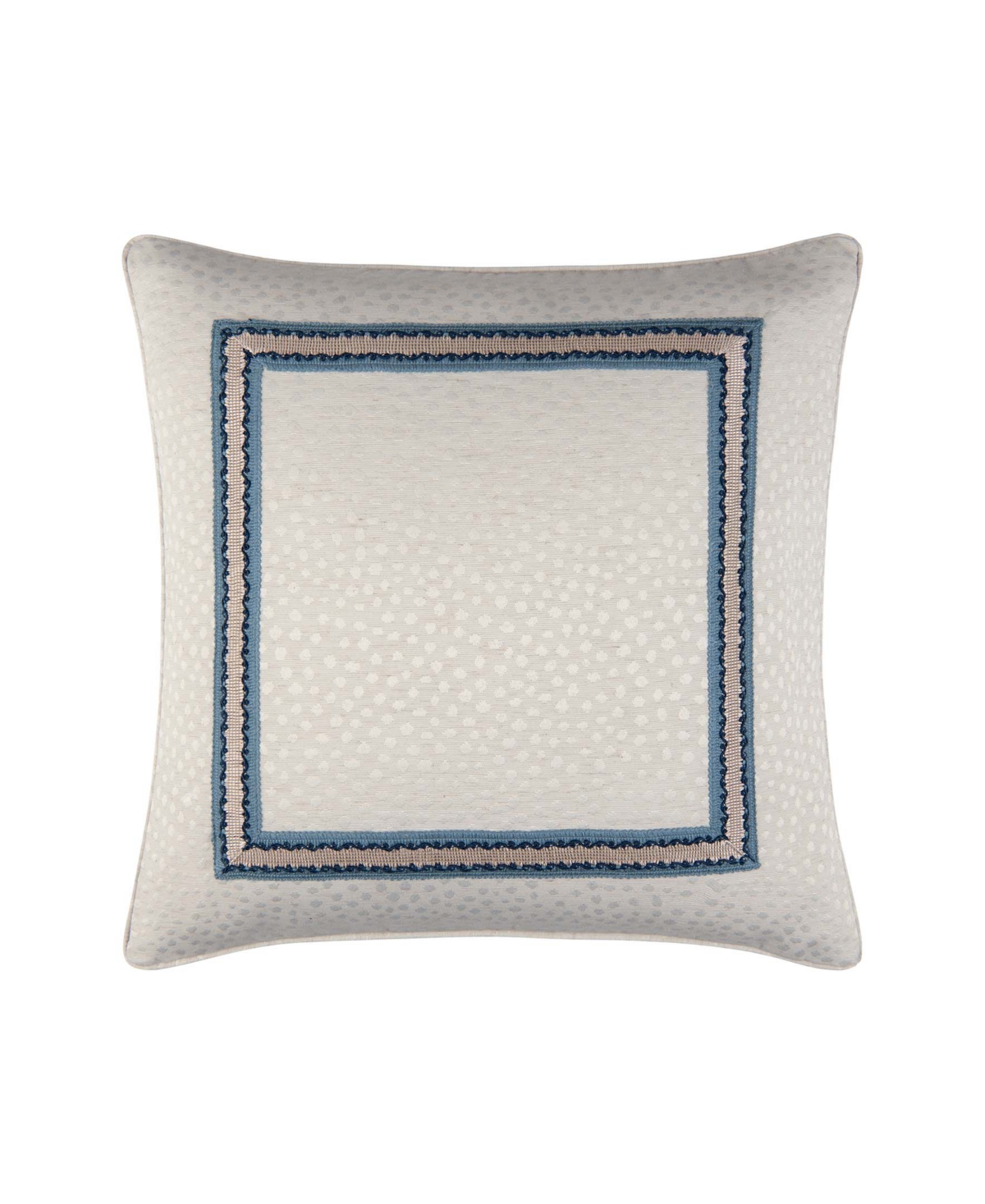 Rose Tree Cynthia Textured Woven Decorative Pillow, 20" X 20" In Navy