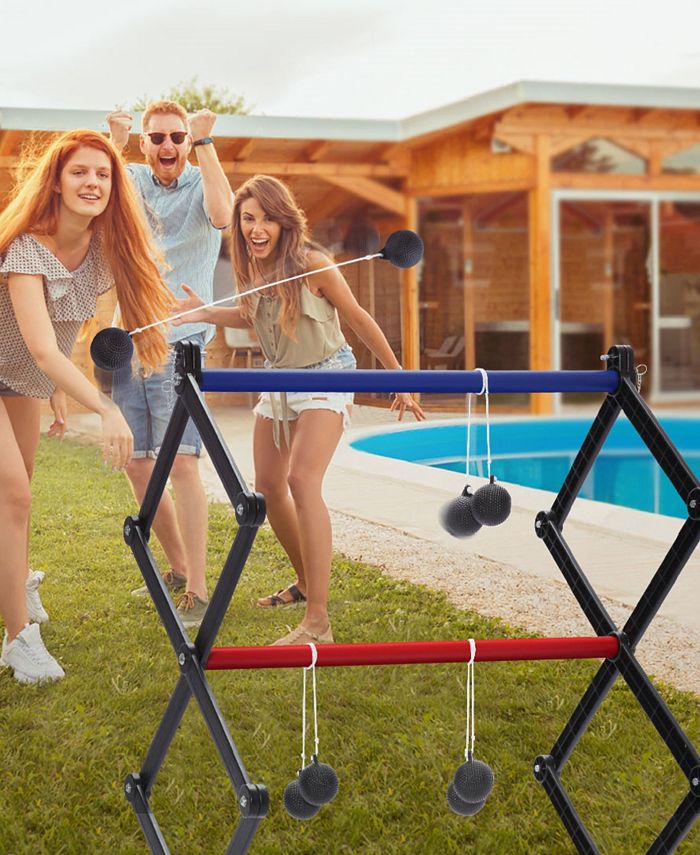 EJET SPORT Ladder Toss Games, Ladder Ball Set, Instant Setup, Folding System, Outdoor Games for