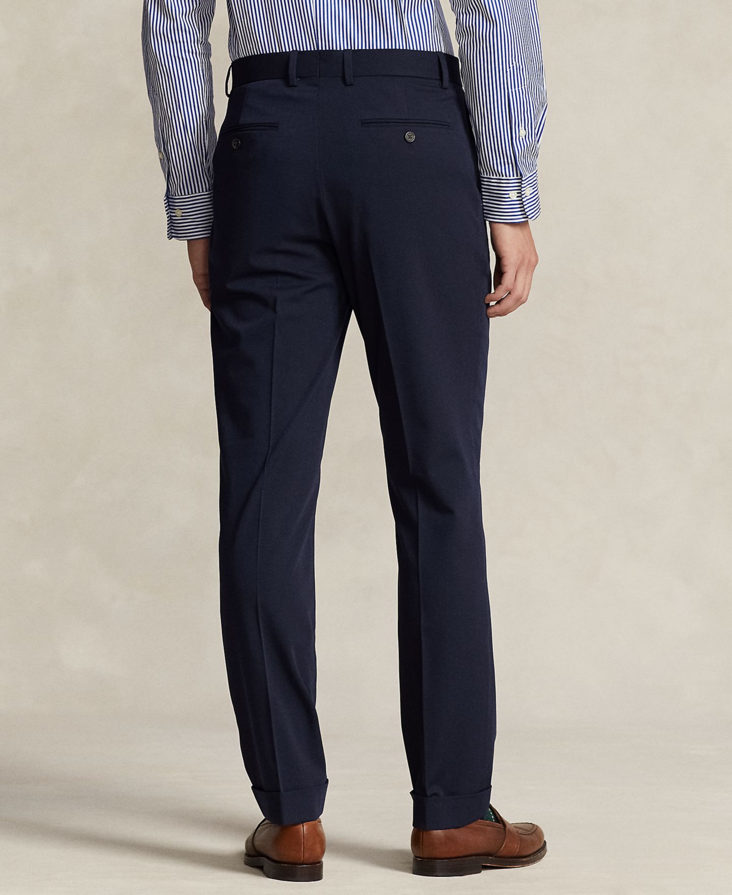 Мужские брюки Polo Ralph Lauren Performance Twill Trousers, цвет: Тёмно-синий — фото 2