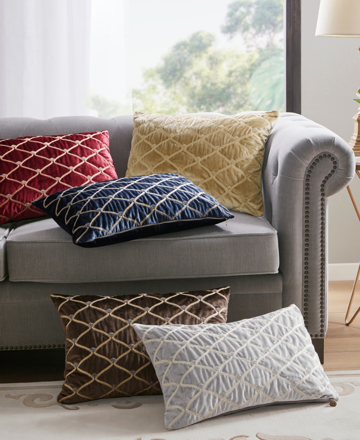 Croscill Aumont Oblong Decorative Pillow, 15" x 22"