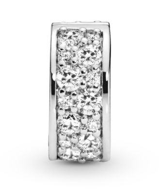 Cubic Zirconia Pave Fixed Clip Charm