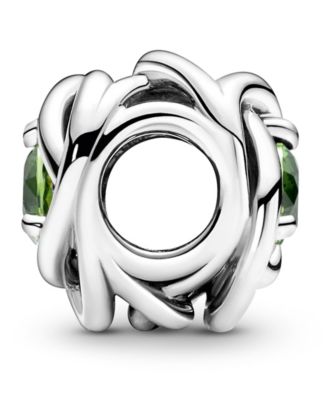 Birthstone Crystals Eternity Circle Charm