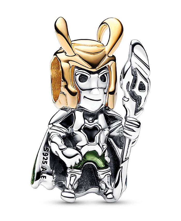 Pandora Sterling Silver Marvel Loki Charm - Macy's