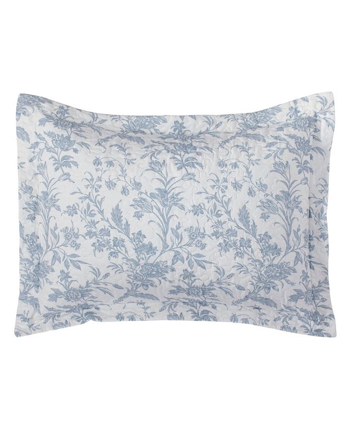 Laura Ashley Amberley Cotton Reversible 4Piece Quilt Set, Full/Queen