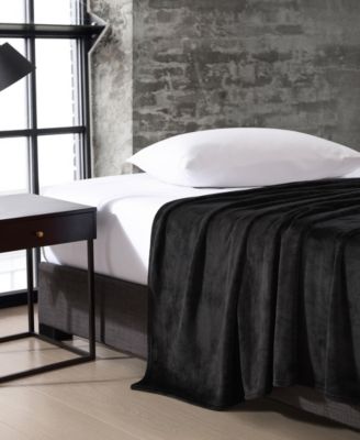 Solid Ultra Soft Plush Fleece Blanket, King