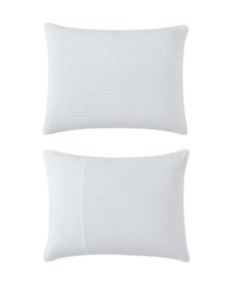 Solid Waffle 3 Piece Duvet Cover Set, Full/Queen