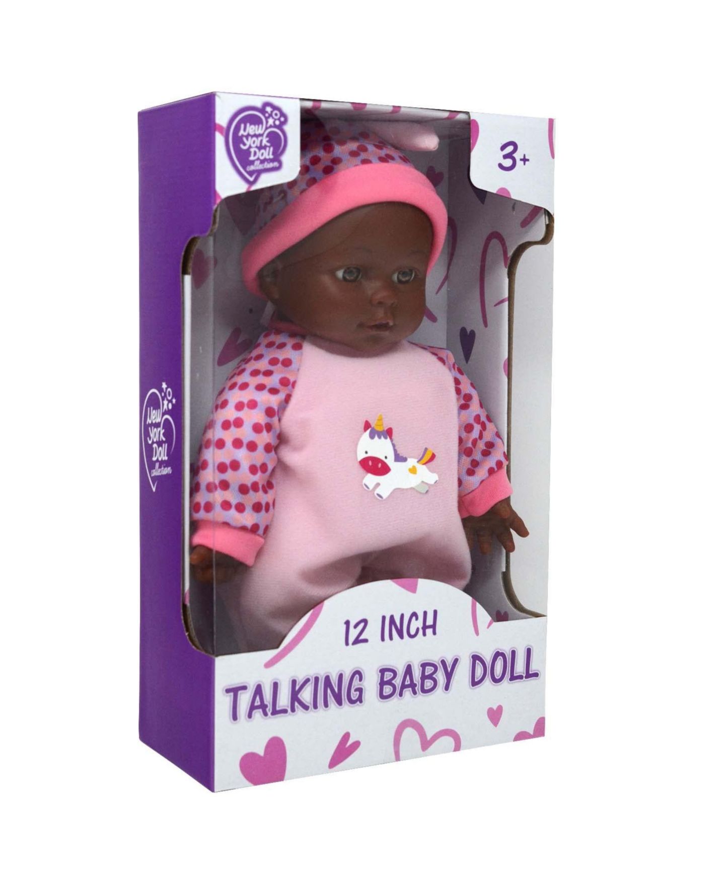 Детская кукла The New York Doll Collection Unicorn 12" Interactive Soft Body Baby Doll, Ages 3+ — фото 2
