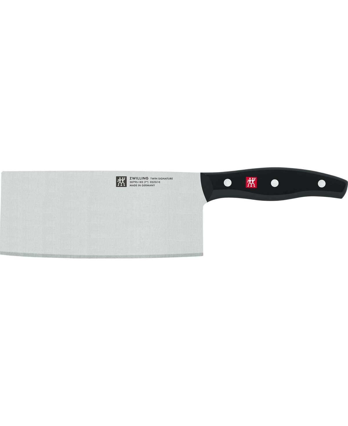 Zwilling Twin Signature 7" Chinese Chef's Knife Or Vegetable Cleaver In Black