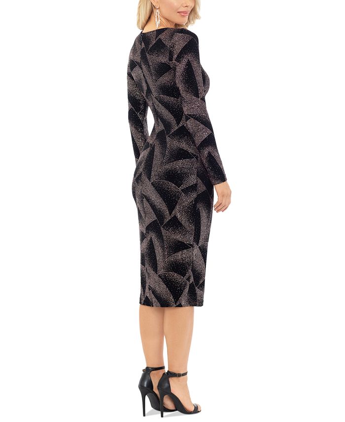 Betsy & Adam Women's LongSleeve GlitterKnit Dress Macy's