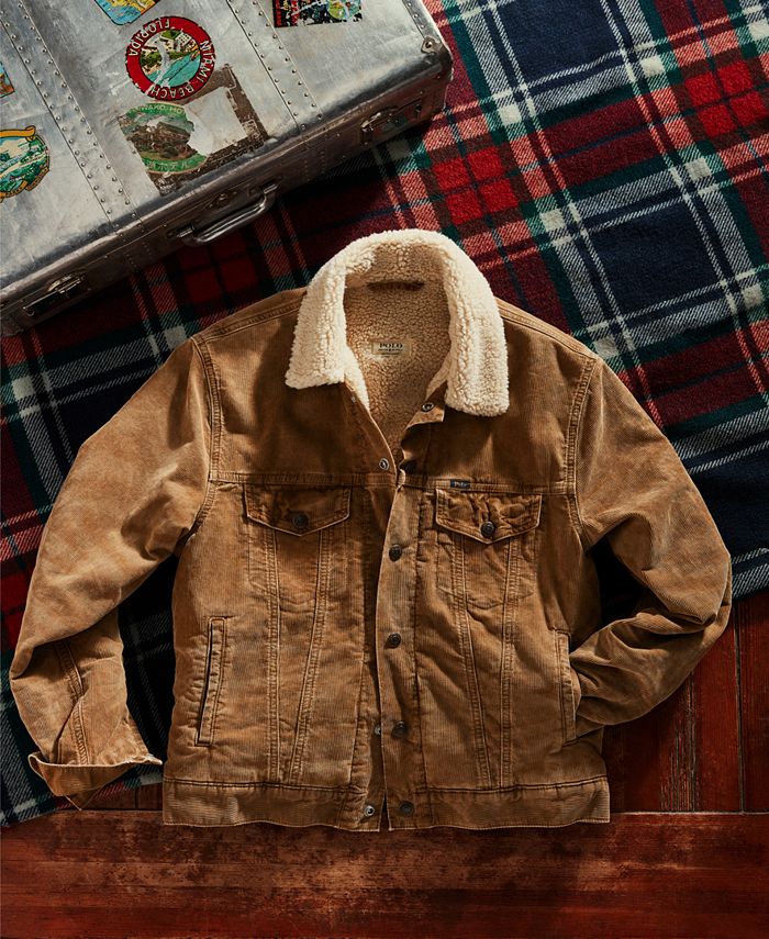 Polo Ralph Lauren Men's FleeceLined Corduroy Trucker Jacket Macy's