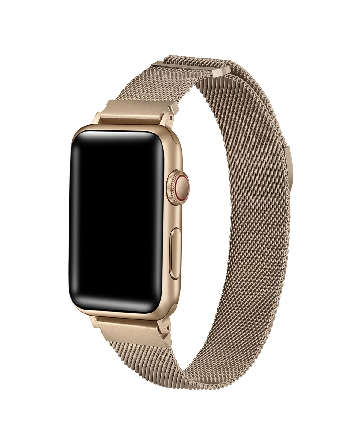 Unisex Skinny Infinity Stainless Steel Mesh Band for Apple Watch Size- 38mm, 40mm, 41mm - New Gold
