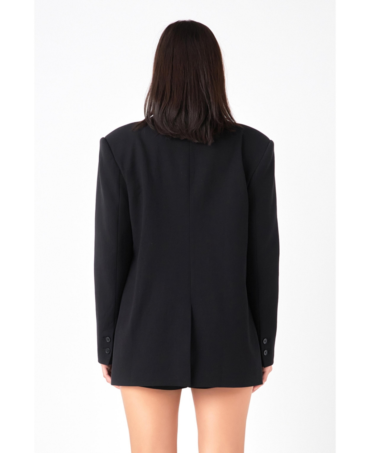 Grey Lab Women's Oversized Notched Collar Blazer