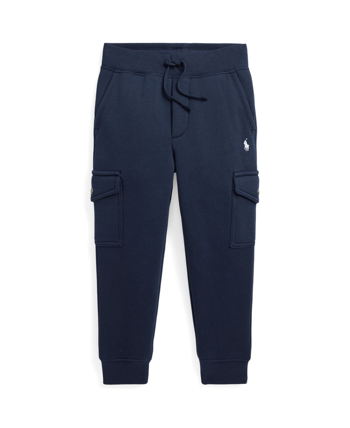 Polo Ralph Lauren Toddler and Little Boys Fleece Cargo Jogger Pants - Refined Navy with White