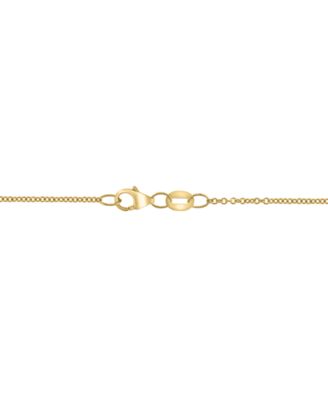 EFFY&reg; Emerald (1-3/8 ct. t.w.) and Diamond (1/2 ct. t.w.) Necklace in 14k Gold