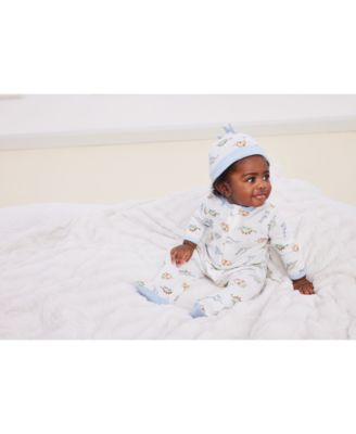 Baby Boys Dinomite Footed Coverall and Cap Set, 2 Piece