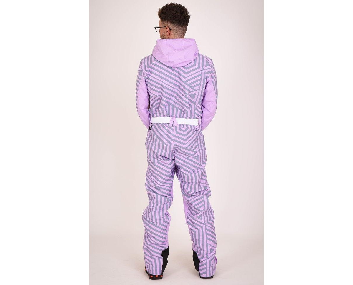 Fall Line Purple & Grey Men's Ski Suit