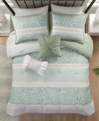 Caralie 5-Pc. Seersucker Comforter Set