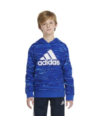 Boys white adidas hoodie best sale