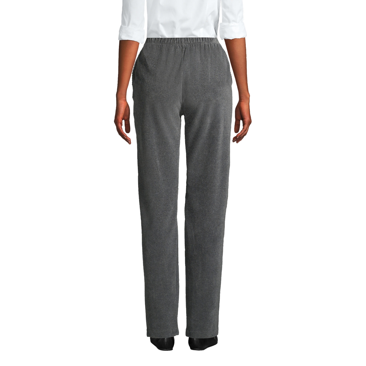 Lands' End Women's Tall Sport Knit High Rise Corduroy Pants