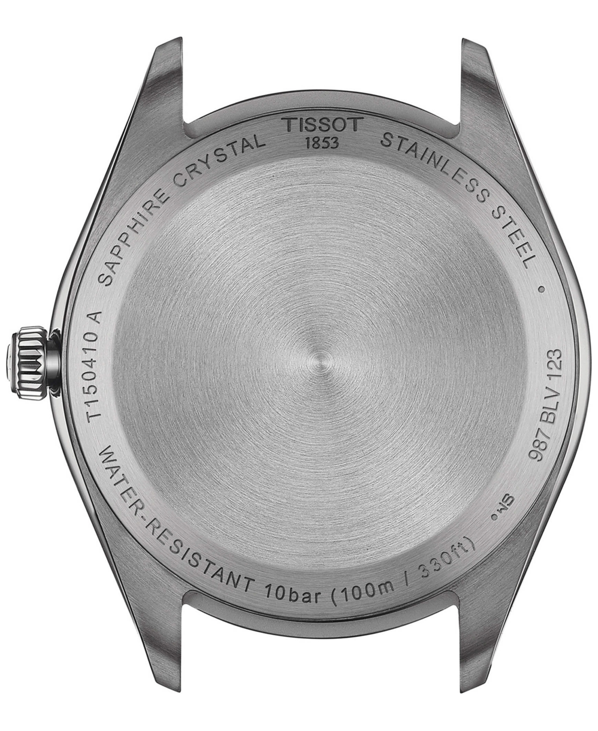 Shop Tissot Men's Swiss Pr 100 Stainless Steel Bracelet Watch 40mm In Blue
