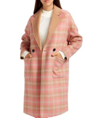 Women's Publisher Double Breasted Wool Blend Coat