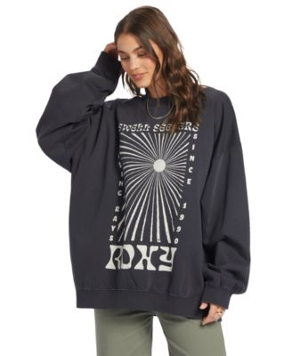 Roxy - Juniors' Lineup Oversized Crewneck Sweatshirt