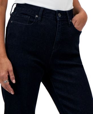 Petite High-Rise Straight-Leg Jeans, Created for Macy's