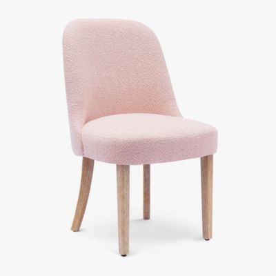 Mid-Century Modern Upholstered Boucle Dining Chair