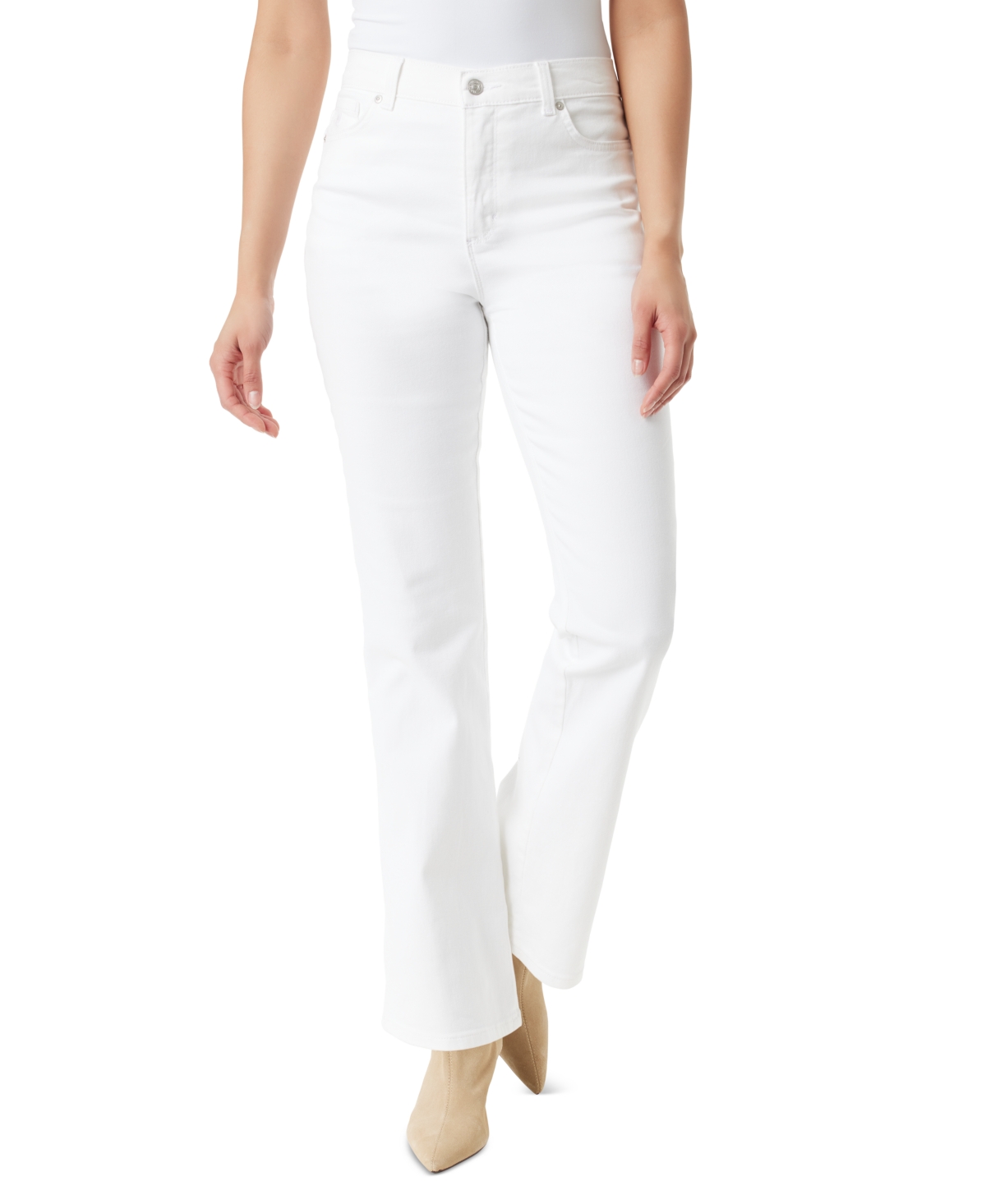 Gloria Vanderbilt Women's Amanda Bootcut Jeans - Vintage White